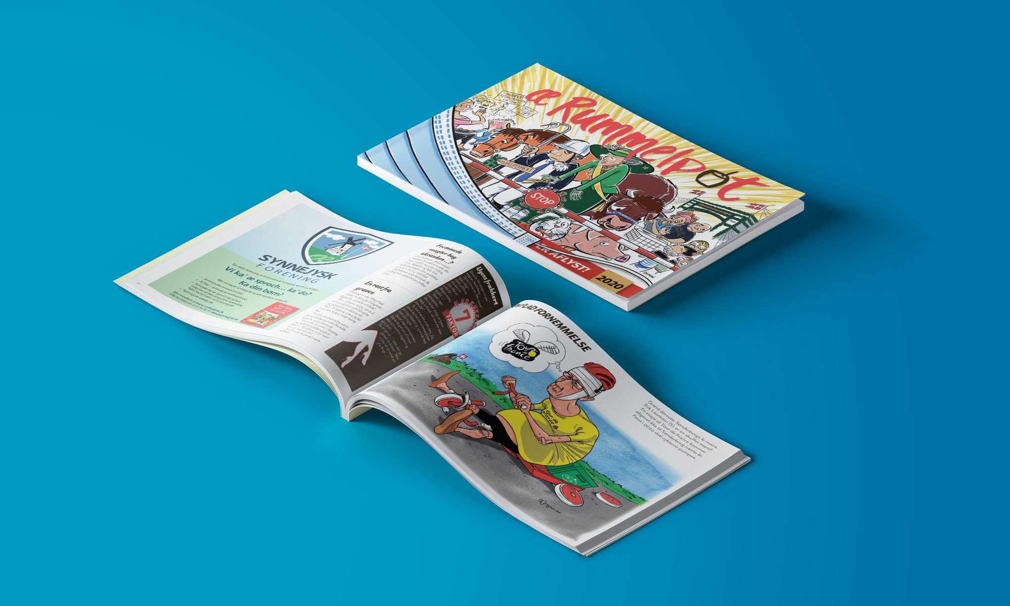 Rummelpot2020-vol1-2K Rummelpot 2020. forside. Satirehæfte. Layout. Produktion